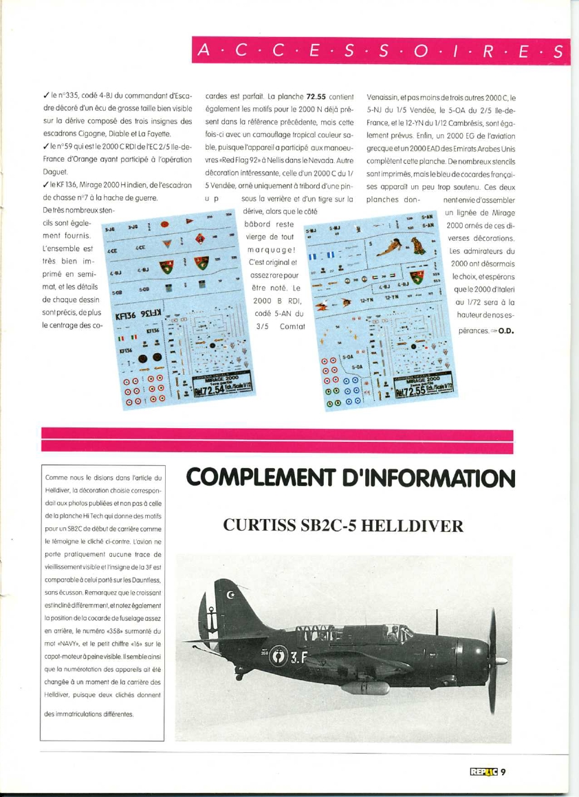 Replic 012 - Bf-109C, Cessna Bird Dog, SPAD VII, JG77